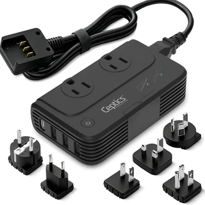 Voltage Converter 220 to 110, 200W, 6 SWadAPt Plugs, 4 USB PD 18W fast charging. Type A/C/G/I plug adapters included for curling irons, straighteners, chargers & worldwide travel Voltage Converter 220 to 110, 200W, 6 SWadAPt Plugs, 4 USB PD 18W fast charging. Type A/C/G/I plug adapters included for curling irons, straighteners, chargers & worldwide travel