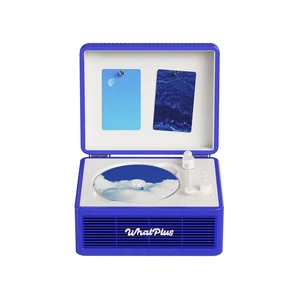 CD Player with Bluetooth Speakers, App Control, Magnetic Display Color: Dark Blue. High-fidelity sound with a retro desktop design, ideal for home decor and gifting CD Player with Bluetooth Speakers, App Control, Magnetic Display Color: Dark Blue. High-fidelity sound with a retro desktop design, ideal for home decor and gifting
