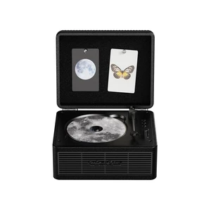 CD Player with Bluetooth Speakers, App Control, Magnetic Display Color: Black. High-fidelity sound with a retro desktop design, ideal for home decor and gifting CD Player with Bluetooth Speakers, App Control, Magnetic Display Color: Black. High-fidelity sound with a retro desktop design, ideal for home decor and gifting