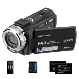 V12 1080P Camcorder Night Vision with 16G Card 2 Batteries HD retro camcorder recorder, infrared night vision, 16X digital zoom, LCD display, beginner friendly, travel vlogging V12 1080P Camcorder Night Vision with 16G Card 2 Batteries HD retro camcorder recorder, infrared night vision, 16X digital zoom, LCD display, beginner friendly, travel vlogging