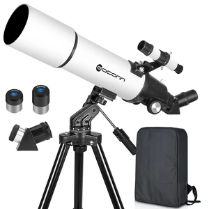 Telescopes for Adults Astronomy, 80mm Aperture 600mm Refractor Telescope for Kids & Beginners, Compact and Portable Travel Telescopio with Backpack Telescopes for Adults Astronomy, 80mm Aperture 600mm Refractor Telescope for Kids & Beginners, Compact and Portable Travel Telescopio with Backpack