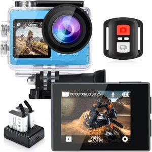 Action Camera 4K 20MP 5X Zoom 98FT Waterproof Underwater i8 WiFi Waterproof to 98FT with EIS for Smooth Video. Dual Batteries, WiFi Remote Control, Snap Pro App for Editing for Snorkeling Action Camera 4K 20MP 5X Zoom 98FT Waterproof Underwater i8 WiFi Waterproof to 98FT with EIS for Smooth Video. Dual Batteries, WiFi Remote Control, Snap Pro App for Editing for Snorkeling