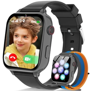 4G Kids Smart Watch Phone GPS, Smartwatch for Boys Girls Ages 4-12 Years with Video Call Chat Class Mode SOS Camera Alarm Games Parental App Touch Watch Gifts for Children (Includes SIM Card) Grey 4G Kids Smart Watch Phone GPS, Smartwatch for Boys Girls Ages 4-12 Years with Video Call Chat Class Mode SOS Camera Alarm Games Parental App Touch Watch Gifts for Children (Includes SIM Card) Grey