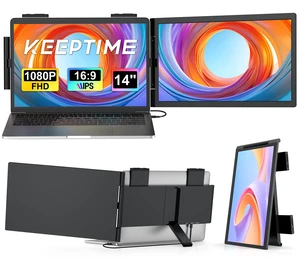 Laptop Screen Extender, 14" 1080P IPS Laptop Monitor Extender for 14"-16" Laptops, with USB-C/HDMI Port, Plug and Play Portable Monitor for Windows/Mac/Android/Switch/PS5 Laptop Screen Extender, 14" 1080P IPS Laptop Monitor Extender for 14"-16" Laptops, with USB-C/HDMI Port, Plug and Play Portable Monitor for Windows/Mac/Android/Switch/PS5