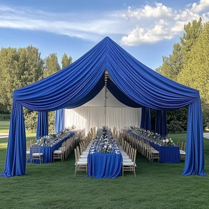 4 Panels 5ft(W) x 20ft(H) Royal Blue Ceiling Drapes for Wedding Parties 20 FT Extra Long Thick Polyester Wrinkle-Free Drapery Tent Decor Decorations for Birthday Ceremony Stage Swag 4 Panels 5ft(W) x 20ft(H) Royal Blue Ceiling Drapes for Wedding Parties 20 FT Extra Long Thick Polyester Wrinkle-Free Drapery Tent Decor Decorations for Birthday Ceremony Stage Swag
