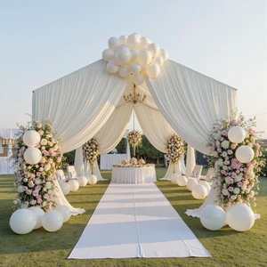 4 Panels 5ft(W) x 20ft(H) Ivory Ceiling Drapes for Wedding Parties 20 FT Extra Long Thick Polyester Wrinkle-Free Drapery Tent Decor Decorations for Birthday Ceremony Stage Swag 4 Panels 5ft(W) x 20ft(H) Ivory Ceiling Drapes for Wedding Parties 20 FT Extra Long Thick Polyester Wrinkle-Free Drapery Tent Decor Decorations for Birthday Ceremony Stage Swag