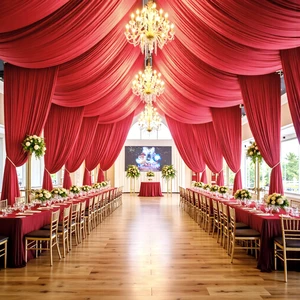 10ft×40ft Red Ceiling Drapes for Weddings Parties,2 Panels 5×40ft Extra High Beige Ceiling Curtain for Tent Canopy,Wrinkle Free Draping Elegant Polyester Fabric Drapery for Large Venues Event 10ft×40ft Red Ceiling Drapes for Weddings Parties,2 Panels 5×40ft Extra High Beige Ceiling Curtain for Tent Canopy,Wrinkle Free Draping Elegant Polyester Fabric Drapery for Large Venues Event