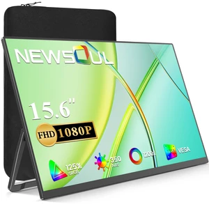 Portable Monitor 15.6 Inch, 125% sRGB Laptop Monitor Built-in 0~180°Adjustment Stand Speaker VESA, HDMI USB-C Plug&Play, Ultra-Thin Second Extender Screen for Phone Game Console Portable Monitor 15.6 Inch, 125% sRGB Laptop Monitor Built-in 0~180°Adjustment Stand Speaker VESA, HDMI USB-C Plug&Play, Ultra-Thin Second Extender Screen for Phone Game Console