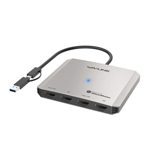 4-Port HDMI Splitter, USB C to Quad Monitor 4K Adapter Universal USB A to HDMI Extended Dual Triple Display for Windows, Macbook Neo, Mac M1-M5 Driver Required 4-Port HDMI Splitter, USB C to Quad Monitor 4K Adapter Universal USB A to HDMI Extended Dual Triple Display for Windows, Macbook Neo, Mac M1-M5 Driver Required
