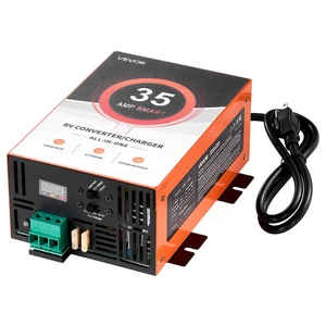 RV Power Converter, 35 Amp, 110V AC to 12V DC RV Converter Battery Charger, 4 Stage Smart Charging, 13V to 16.5V Operating Range, Compatible with Lithium Lead Acid Battery, for Camper Trailer RV Power Converter, 35 Amp, 110V AC to 12V DC RV Converter Battery Charger, 4 Stage Smart Charging, 13V to 16.5V Operating Range, Compatible with Lithium Lead Acid Battery, for Camper Trailer
