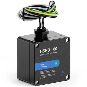 HSPD Square Whole Home Surge Protective Device, Type 1 SPD, Whole House Surge Protector, AC Surge Protection, 120/240VAC (HSPD-80) HSPD Square Whole Home Surge Protective Device, Type 1 SPD, Whole House Surge Protector, AC Surge Protection, 120/240VAC (HSPD-80)