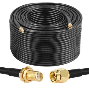 SMA Cable, SMA Male to SMA Female Cables 200 FT RG58 SMA Extension Cable for SDR Equipment Antenna Ham Radio,3G 4G LTE Antenna,ADS-B,GPS and etc SMA Cable, SMA Male to SMA Female Cables 200 FT RG58 SMA Extension Cable for SDR Equipment Antenna Ham Radio,3G 4G LTE Antenna,ADS-B,GPS and etc