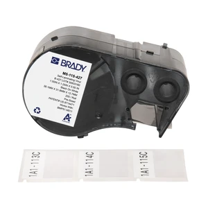 Authentic (M5-115-427) Self-Laminating Vinyl Wrap Around Labels 1.25" H x 1.5" W Black on White, Clear, 200 Labels. for use with the BMP51 and M511 Label Printers Authentic (M5-115-427) Self-Laminating Vinyl Wrap Around Labels 1.25" H x 1.5" W Black on White, Clear, 200 Labels. for use with the BMP51 and M511 Label Printers