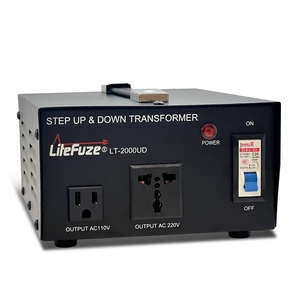 2000 Watt Voltage Converter Transformer Step Up/Down - 110v to 220v / 220v to 110v Power Converter - Fully USA Grounded Cord - Universal Outlet Socket, 2x US Outlets - CE Certified 2000 Watt Voltage Converter Transformer Step Up/Down - 110v to 220v / 220v to 110v Power Converter - Fully USA Grounded Cord - Universal Outlet Socket, 2x US Outlets - CE Certified