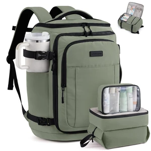 Travel Backpack for Women & Men, 40L TSA Approved Carry On Backpack with 3 Packing Cubes, Waterproof Weekender Overnight Bag for 2-4 Day Trips, Business & Travel Essentials, Slate Green-Black Travel Backpack for Women & Men, 40L TSA Approved Carry On Backpack with 3 Packing Cubes, Waterproof Weekender Overnight Bag for 2-4 Day Trips, Business & Travel Essentials, Slate Green-Black