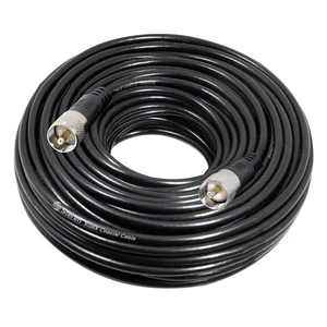 RG8X Coaxial Cable 100 ft, CB Coax Cable with PL259 UHF Connectors, Male to Male Low Loss 50 Ohm for HAM Radio, LMR400, Antenna Analyzer RG8X Coaxial Cable 100 ft, CB Coax Cable with PL259 UHF Connectors, Male to Male Low Loss 50 Ohm for HAM Radio, LMR400, Antenna Analyzer