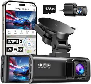 F7NP Front Rear Dash Camera 4K STARVIS 2 Sensor, 5.8GHz WiFi Fast Download, GPS, WDR Night Vision, 1 F7NP Front Rear Dash Camera 4K STARVIS 2 Sensor, 5.8GHz WiFi Fast Download, GPS, WDR Night Vision, 1