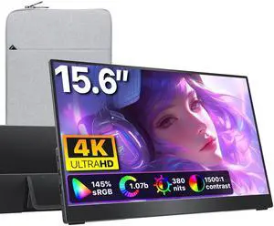 Portable Monitor 15.6 Inch 4K UHD 60Hz 145 sRGB Kickstand Laptop MacBook PC Portable Monitor 15.6 Inch 4K UHD 60Hz 145 sRGB Kickstand Laptop MacBook PC