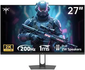 Gaming Monitor 27 Inch QHD 2560x1440, 210Hz 1ms Response, IPS Panel, HDR400, Adaptive Sync, Built-in Gaming Monitor 27 Inch QHD 2560x1440, 210Hz 1ms Response, IPS Panel, HDR400, Adaptive Sync, Built-in