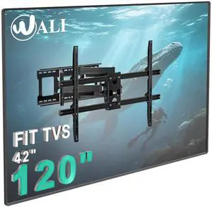 Full Motion Swivel Tilt Rotatable TV Wall Mount Bracket, Heavy Duty Extra Large TVs to 220Ibs, 1000x Full Motion Swivel Tilt Rotatable TV Wall Mount Bracket, Heavy Duty Extra Large TVs to 220Ibs, 1000x