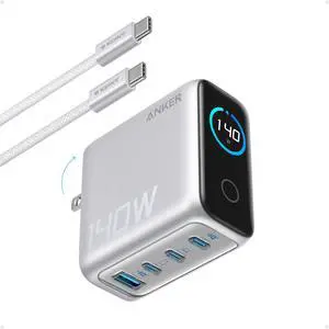 MacBook Pro Charger 140W Max GaN USB C Power Adapter Touch Controls iPhone 17/16, iPad (5FT Cable, 4 MacBook Pro Charger 140W Max GaN USB C Power Adapter Touch Controls iPhone 17/16, iPad (5FT Cable, 4