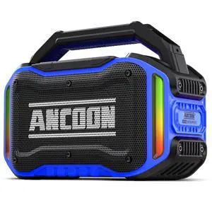 Wireless Bluetooth Speaker, 80W Peak Power, 20-Hour Playtime, IPX6 Waterproof, Portable Jobsite Outd Wireless Bluetooth Speaker, 80W Peak Power, 20-Hour Playtime, IPX6 Waterproof, Portable Jobsite Outd