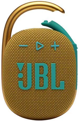 Yellow Clip 4 Bluetooth 5.1 Speaker 10-Hour Playtime, Waterproof, Dust Resistant, Includes Noise Ech Yellow Clip 4 Bluetooth 5.1 Speaker 10-Hour Playtime, Waterproof, Dust Resistant, Includes Noise Ech