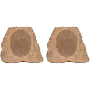 Rock Speaker Connect, Sand, Wireless Outdoor Speaker with Bluetooth 5.3, 22-Hour Battery Life, Portable Speaker with Solar Charging, IP65 Waterproof Speaker - Pair Rock Speaker Connect, Sand, Wireless Outdoor Speaker with Bluetooth 5.3, 22-Hour Battery Life, Portable Speaker with Solar Charging, IP65 Waterproof Speaker - Pair