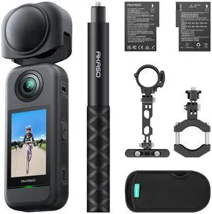 360 Action Camera Cycling Combo- 5.7K 360 Video with 1/2" 48MP Sensors, 72MP 360 Photo, 360-SuperSmooth, Invisible Selfie Stick, 360° Horizon Lock, AI Tracking 360 Action Camera Cycling Combo- 5.7K 360 Video with 1/2" 48MP Sensors, 72MP 360 Photo, 360-SuperSmooth, Invisible Selfie Stick, 360° Horizon Lock, AI Tracking