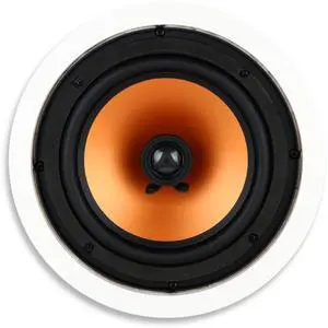 M-8C 2-Way in-Ceiling Round Speaker, 9.4" Cutout Diameter, Whole House Audio, Home Theater, Indoor or Covered Outdoor, 8" Woofer, 1" Tweeter, White, Paintable, Each M-8C 2-Way in-Ceiling Round Speaker, 9.4" Cutout Diameter, Whole House Audio, Home Theater, Indoor or Covered Outdoor, 8" Woofer, 1" Tweeter, White, Paintable, Each