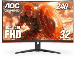 C32G2ZE 32" Curved Frameless Gaming Monitor, Full HD 1920x1080, VA, 0.5ms 240Hz, AMD FreeSync Premium, DP/HDMI/VGA, VESA, 3-3-1 Re-Spawn Program, Xbox PS5 Switch,Black C32G2ZE 32" Curved Frameless Gaming Monitor, Full HD 1920x1080, VA, 0.5ms 240Hz, AMD FreeSync Premium, DP/HDMI/VGA, VESA, 3-3-1 Re-Spawn Program, Xbox PS5 Switch,Black