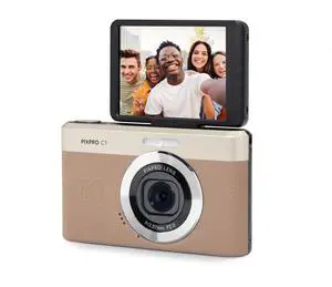 PIXPRO C1 Digital Camera, 13MP Compact Point & Shoot with 4X Optical Zoom, 180 Degree Flip Screen, 1080p HD Video, Brown PIXPRO C1 Digital Camera, 13MP Compact Point & Shoot with 4X Optical Zoom, 180 Degree Flip Screen, 1080p HD Video, Brown