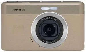 PIXPRO C1 Digital Camera, 13MP Compact Point & Shoot with 4X Optical Zoom, 180 Degree Flip Screen, 1080p HD Video, Tan PIXPRO C1 Digital Camera, 13MP Compact Point & Shoot with 4X Optical Zoom, 180 Degree Flip Screen, 1080p HD Video, Tan