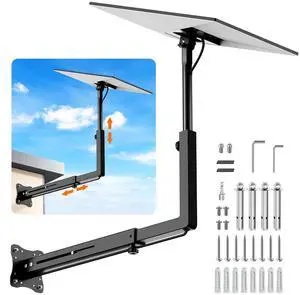 Extra Long Mount for Starlink Standard 4/4X/Gen 3, Adjustable Long Wall Mounts for Starlink with Telescoping Support Arm, Rustproof, Weatherproof for Concrete/Wood Walls Extra Long Mount for Starlink Standard 4/4X/Gen 3, Adjustable Long Wall Mounts for Starlink with Telescoping Support Arm, Rustproof, Weatherproof for Concrete/Wood Walls