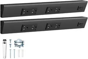 2-Pack Under Cabinet Outlet Strip, 16-Inch, Angled Trapezoid Design, 2×20A TR Outlets with USB-A & USB-C, Expandable Modular System, Pre-Wired for Easy Installation, Black, ETL Listed 2-Pack Under Cabinet Outlet Strip, 16-Inch, Angled Trapezoid Design, 2×20A TR Outlets with USB-A & USB-C, Expandable Modular System, Pre-Wired for Easy Installation, Black, ETL Listed