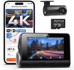 4K Dash Cam Front and Rear, 4K+1080P Dual STARVIS 2 Car Dash Camera for Cars, 4G LTE Remote Access, AI Motion Detection, WiFi 6, 5 GPS, 24H Parking Mode, HDR Night Vision, Voice Control, ADAS 4K Dash Cam Front and Rear, 4K+1080P Dual STARVIS 2 Car Dash Camera for Cars, 4G LTE Remote Access, AI Motion Detection, WiFi 6, 5 GPS, 24H Parking Mode, HDR Night Vision, Voice Control, ADAS