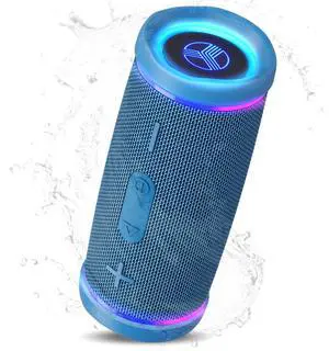 HD77 Waterproof Bluetooth Speaker, 30W Loud 360° Sound, Deep Bass, IPX7, TWS Pairing, RGB Lights, 20H Battery, Portable Wireless Speaker for Outdoor, Beach, Camping, Party, Travel HD77 Waterproof Bluetooth Speaker, 30W Loud 360° Sound, Deep Bass, IPX7, TWS Pairing, RGB Lights, 20H Battery, Portable Wireless Speaker for Outdoor, Beach, Camping, Party, Travel