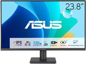 24 1080P Computer Monitor (VA249QG) IPS, Full HD, 120Hz, 1ms, Adaptive-Sync, 99% sRGB, Speakers, HDMI, DisplayPort, VGA, Low Blue Light, Flicker-Free, VESA Mountable, 3yr Warranty 24 1080P Computer Monitor (VA249QG) IPS, Full HD, 120Hz, 1ms, Adaptive-Sync, 99% sRGB, Speakers, HDMI, DisplayPort, VGA, Low Blue Light, Flicker-Free, VESA Mountable, 3yr Warranty