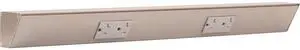 Task Lighting TR Series Angle Power Strip, 24 inch, 2 Dual Receptacles, Satin Nickel Task Lighting TR Series Angle Power Strip, 24 inch, 2 Dual Receptacles, Satin Nickel