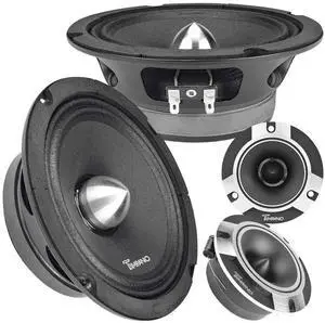 1600 Watts Bundle 2X 6.5 Midrange Speakers TPT-MR6-4 Bullet 500 Watts, 4 Ohm + 2X Super Tweeters TPT-ST2 Chrome for Car Audio Systems (2 Speakers, 2 Tweeters) 1600 Watts Bundle 2X 6.5 Midrange Speakers TPT-MR6-4 Bullet 500 Watts, 4 Ohm + 2X Super Tweeters TPT-ST2 Chrome for Car Audio Systems (2 Speakers, 2 Tweeters)