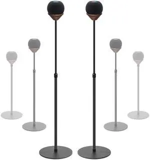 Floor Stand is Suitable for Homepod Mini, with Adjustable Height, Safety, Stability, and Anti Slip Bottom. Mini Speaker Accessories are Suitable for Living Rooms, bedrooms, Gyms(2 Pack- Black) Floor Stand is Suitable for Homepod Mini, with Adjustable Height, Safety, Stability, and Anti Slip Bottom. Mini Speaker Accessories are Suitable for Living Rooms, bedrooms, Gyms(2 Pack- Black)