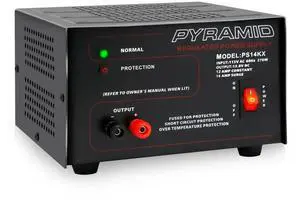 Universal Compact Bench Power Supply - 12 Amp Linear Regulated Home Lab Benchtop AC-to-DC 12V Converter Universal Compact Bench Power Supply - 12 Amp Linear Regulated Home Lab Benchtop AC-to-DC 12V Converter