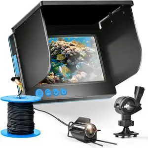 5inch Portable Fish Finder Camera Underwater Fishing Camera, 220° Wide Angle Infrared Night Vision, Host IP65 Waterproof Ice Fishing Camera for Ice, Lake and Boat (A) 5inch Portable Fish Finder Camera Underwater Fishing Camera, 220° Wide Angle Infrared Night Vision, Host IP65 Waterproof Ice Fishing Camera for Ice, Lake and Boat (A)