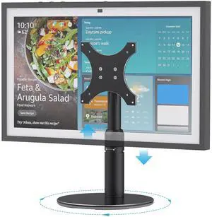 Riser Stand for Echo Show 21, Show 15 (All Generations), Adjustable Height with Swivel and Tilt, Aluminum Holder Stand for Show 21, Sturdy Non-Slip Base, Easy Screw Assembly (Riser-Black) Riser Stand for Echo Show 21, Show 15 (All Generations), Adjustable Height with Swivel and Tilt, Aluminum Holder Stand for Show 21, Sturdy Non-Slip Base, Easy Screw Assembly (Riser-Black)