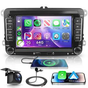 2G+64G Android for VW Jetta Seat Passat Tiguan CC Golf Skoda Double Din Car Stereo with Wireless Carplay/Android Auto 7 Inch HD Touchscreen Head Unit 2G+64G Android for VW Jetta Seat Passat Tiguan CC Golf Skoda Double Din Car Stereo with Wireless Carplay/Android Auto 7 Inch HD Touchscreen Head Unit