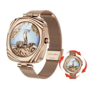 Smart Watch for Women, Small Fitness Round Watch, Support Make&Receive Call/Bluetooth/Sleep Tracker, 1.09 inch Screen, IP68 Waterproof for Sports (AW5-Rose Gold) Smart Watch for Women, Small Fitness Round Watch, Support Make&Receive Call/Bluetooth/Sleep Tracker, 1.09 inch Screen, IP68 Waterproof for Sports (AW5-Rose Gold)
