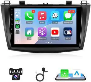 8 Core 4+64G Car Radio for Mazda 3 2009-2013 Stereo Wireless CarPlay and Android Auto 9-inch Touch Screen for Mazda 3 Head Unit Android 13/GPS/Bluetooth/FM/AHD Camera/Mic/Mirrolink 8 Core 4+64G Car Radio for Mazda 3 2009-2013 Stereo Wireless CarPlay and Android Auto 9-inch Touch Screen for Mazda 3 Head Unit Android 13/GPS/Bluetooth/FM/AHD Camera/Mic/Mirrolink