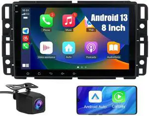 8 Inch Car Radio for Chevy Silverado 2007-2014 Tahoe GMC Sierra Yukon,2+32G Android 13 Touch Screen Head Unit with CarPlay Android Auto Bluetooth GPS FM AM DSP Camera 8 Inch Car Radio for Chevy Silverado 2007-2014 Tahoe GMC Sierra Yukon,2+32G Android 13 Touch Screen Head Unit with CarPlay Android Auto Bluetooth GPS FM AM DSP Camera