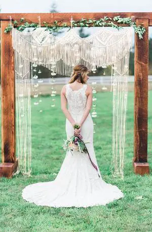 Large Macrame Wedding Backdrop for Arbor/Arch Bohemian Wall Hanging Decor Boho Doorway/Window Curtains Room Divider Home Geometric Art Decor Beautiful Room Decoration-Crown 63" W x 78" L Large Macrame Wedding Backdrop for Arbor/Arch Bohemian Wall Hanging Decor Boho Doorway/Window Curtains Room Divider Home Geometric Art Decor Beautiful Room Decoration-Crown 63" W x 78" L