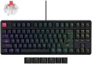 C3 Pro TKL 80% Wired Mechanical Keyboard, 8K Polling Rate, QMK/VIA Programmable, Hot-Swappable, RGB Backlit Shine-Through Keycaps, Super Red Switch, for Windows/Mac C3 Pro TKL 80% Wired Mechanical Keyboard, 8K Polling Rate, QMK/VIA Programmable, Hot-Swappable, RGB Backlit Shine-Through Keycaps, Super Red Switch, for Windows/Mac